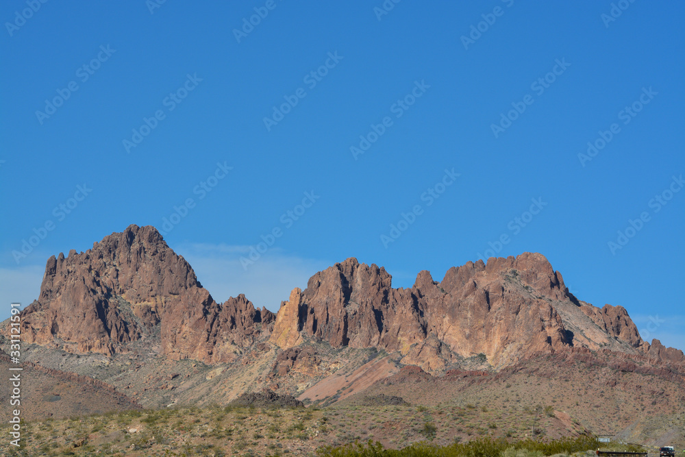 Black Mountain Range in the Lake Mead National Recreation Area in Mohave County, Arizona USA