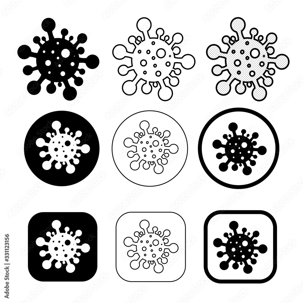 COVID-19 Vector Coronavirus icon sign design