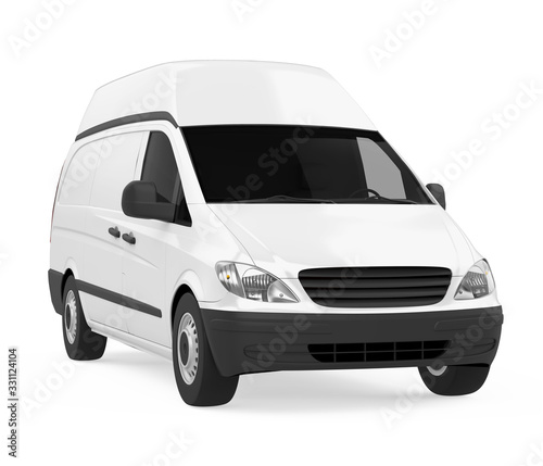 Delivery Van Isolated