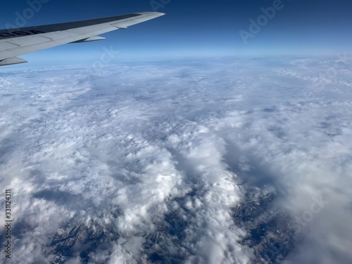 【Aerial View】Clouds from airplane © Algol