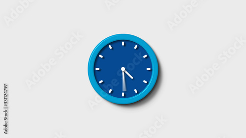 New 3d clock icon,blue clock icon,White background 3d clock icon