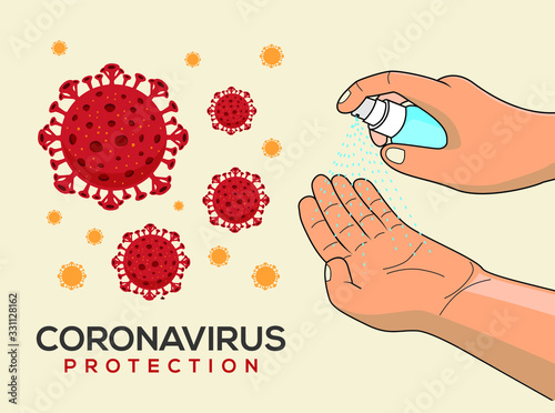 Protection Coronavirus Disease with Hand Sanitizer