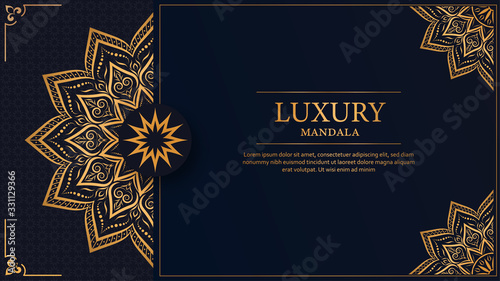 Creative luxury decorative mandala background