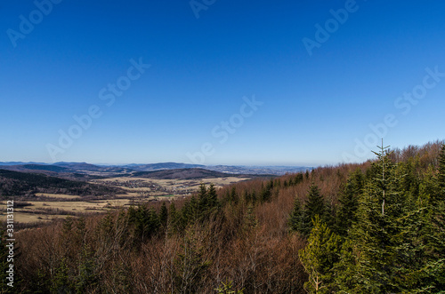 Panorama z góry Ferdel Beskid Niski © wedrownik52