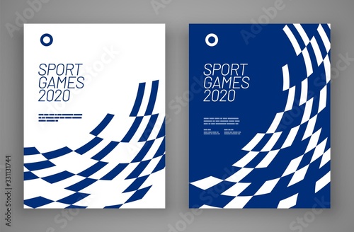 Abstract poster layout design for sport event. Graphic design for poster and flyer, brochure and card.
