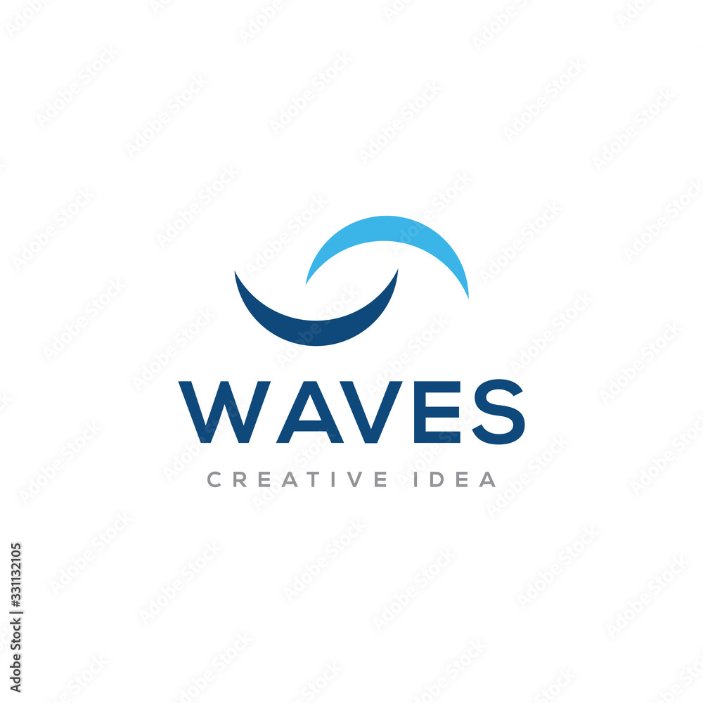 Waves Logo Icon Design Vector Waves Logo Icon Design Vector