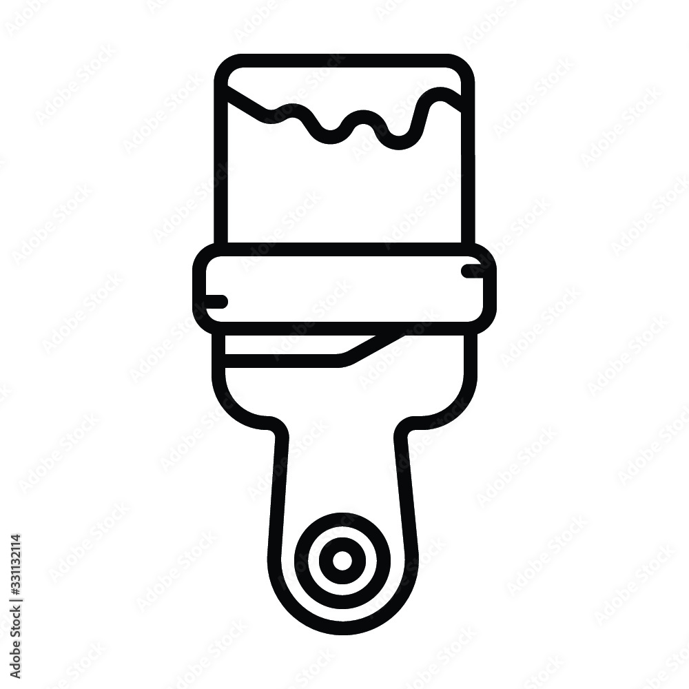 Paint brush icon vector illustration Paint brush icon vector illustration