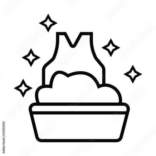 Only manual wash Clothes icon