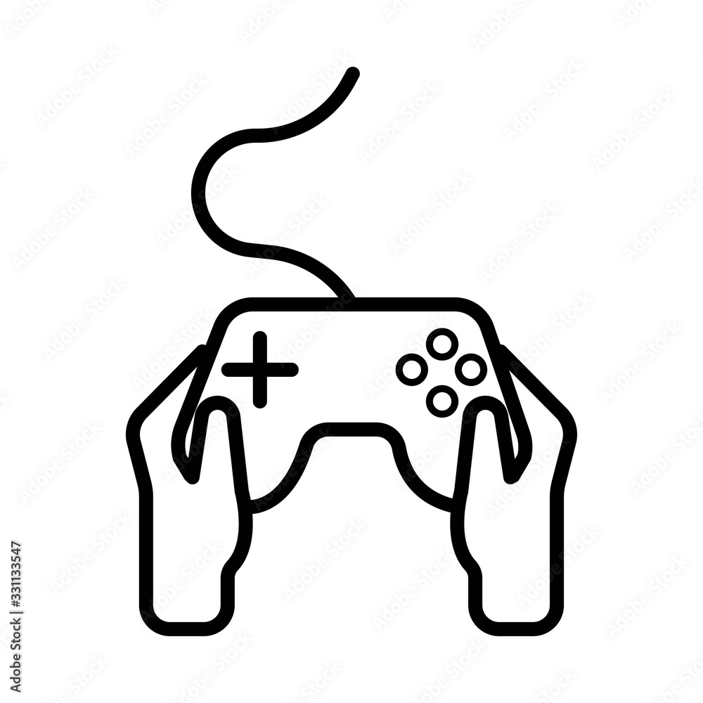 gamepad, joystick, controller playstation line icon gamepad, joystick, controller playstation line icon