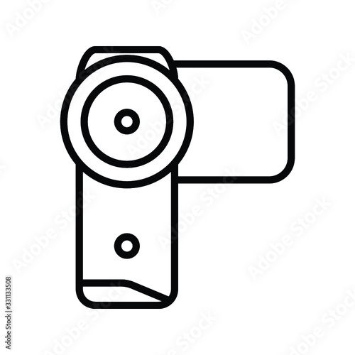 Videocamera icon vector illustration photo
