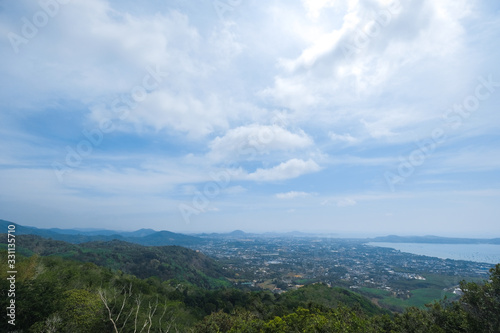Phuket, Thailand. City view. Observation deck for tourists.