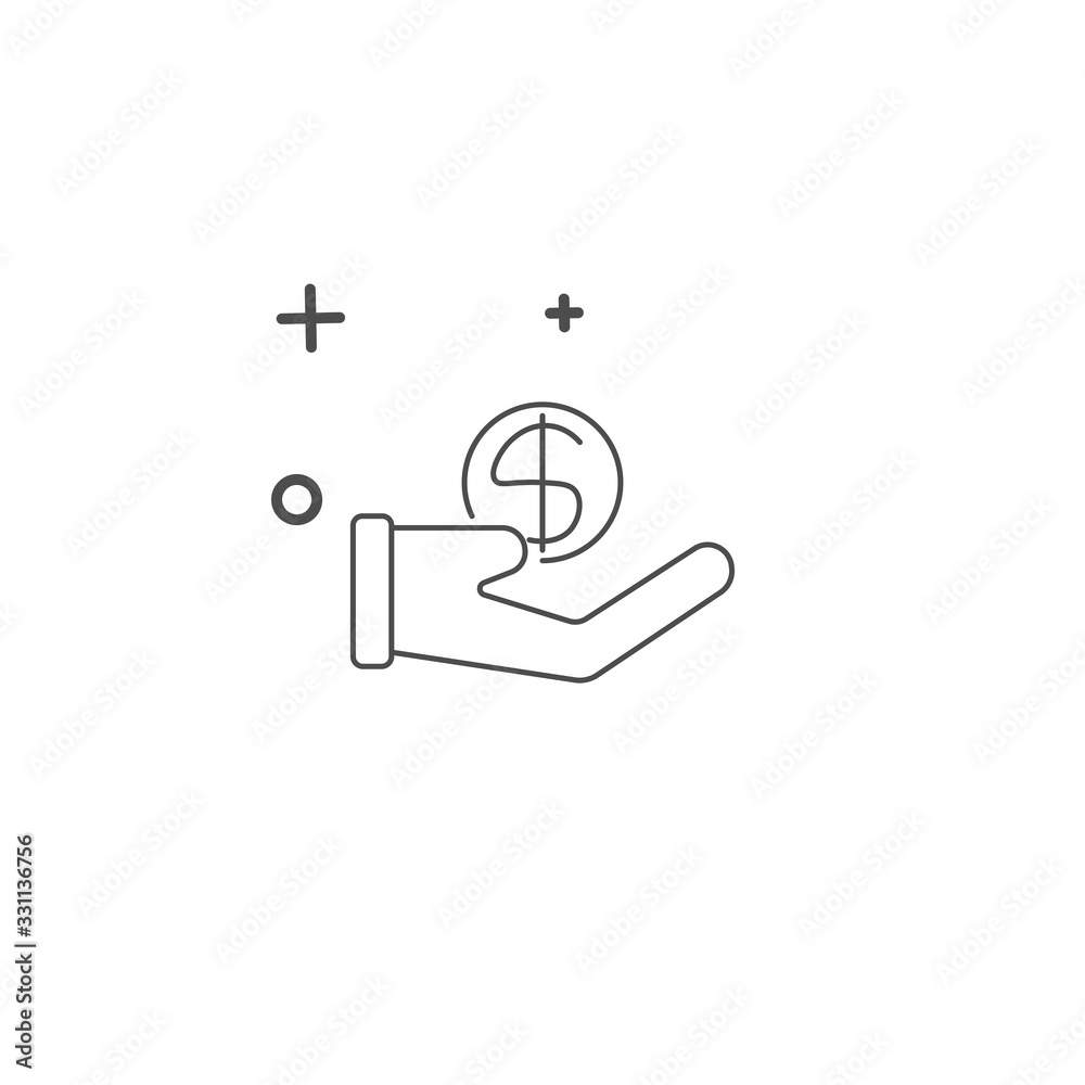the template design icon gives funding the template design icon gives funding