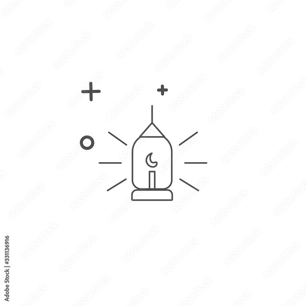 Simple lantern icon icon design Simple lantern icon icon design