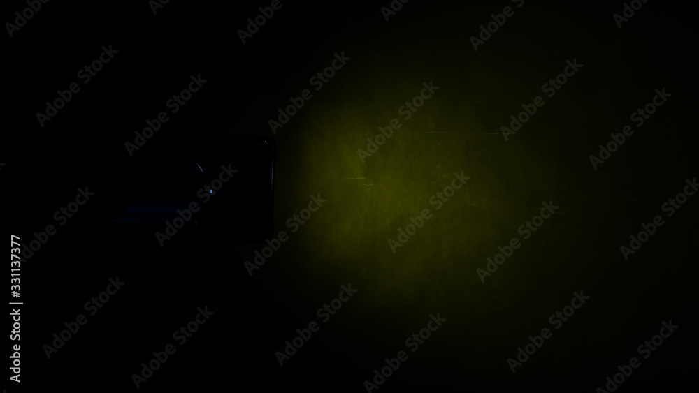 Fototapeta premium Dark, blurry, paper background, yellow abstract background gradient blur