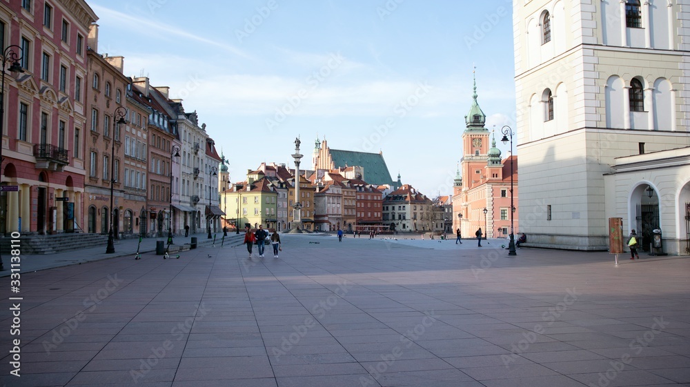 The streets and main places of remain deserted due to the coronavirus health emergency. The city empties itself of tourists and people. Stop coronavirus.