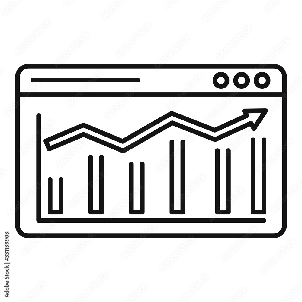 Crm web platform icon. Outline crm web platform vector icon for web design isolated on white background Crm web platform icon. Outline crm web platform vector icon for web design isolated on white background