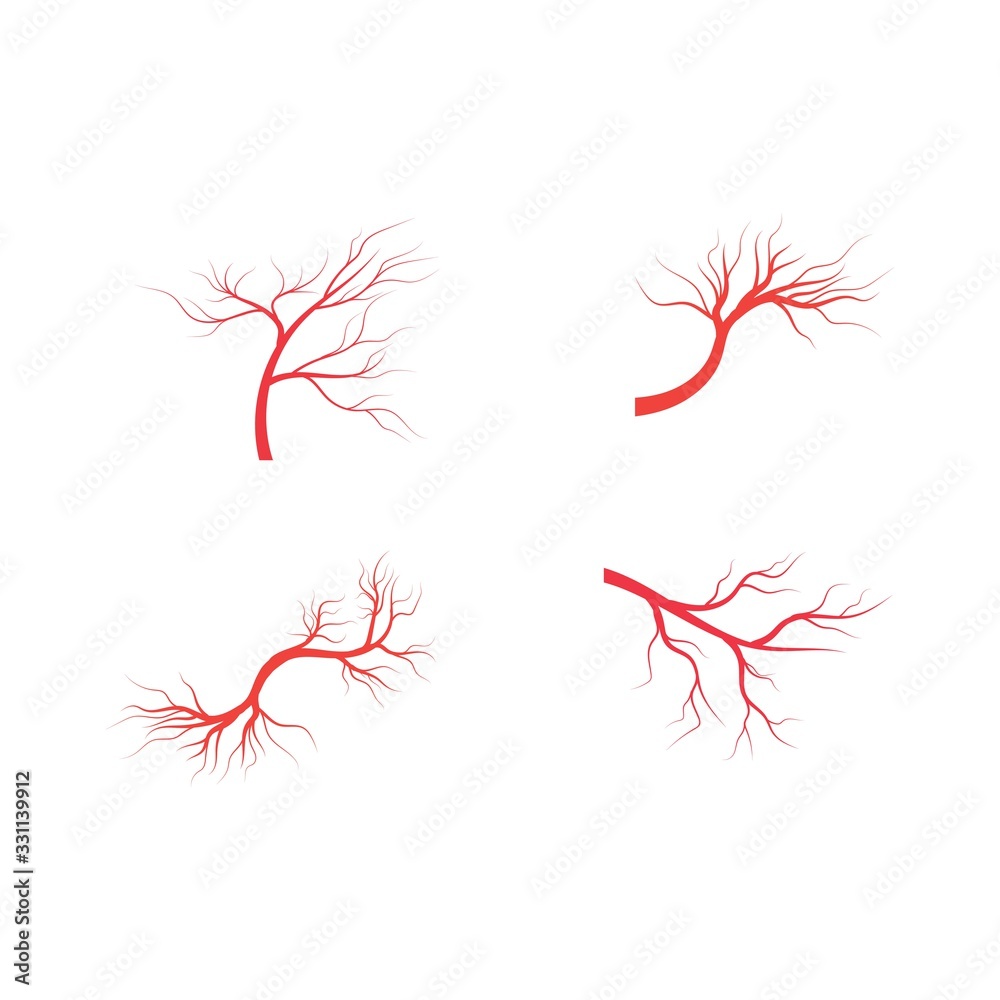 Set Veins icon Vector Illustration desigs Set Veins icon Vector Illustration desigs