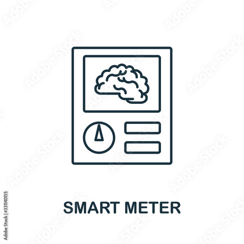 Smart Meter icon from iot collection. Simple line Smart Meter icon for templates, web design and infographics © Mariia