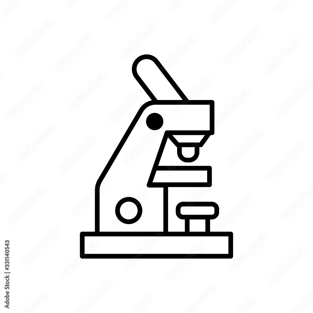 Microscope icon vector design template