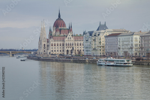 View of the parliament building in Budapest