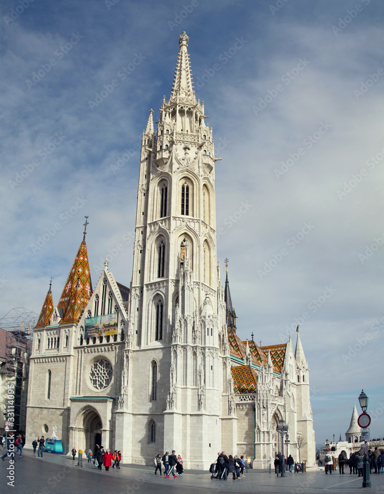 Church of St. Matthias in the Fisherman's Bastion in Budapest