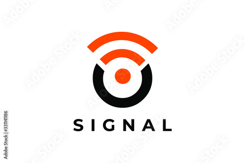 Circle signal for logo design concept, very suitable in various business purposes, also for icon, symbol and many more.