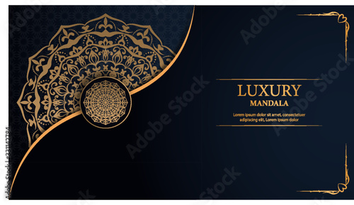 Creative luxury decorative mandala background