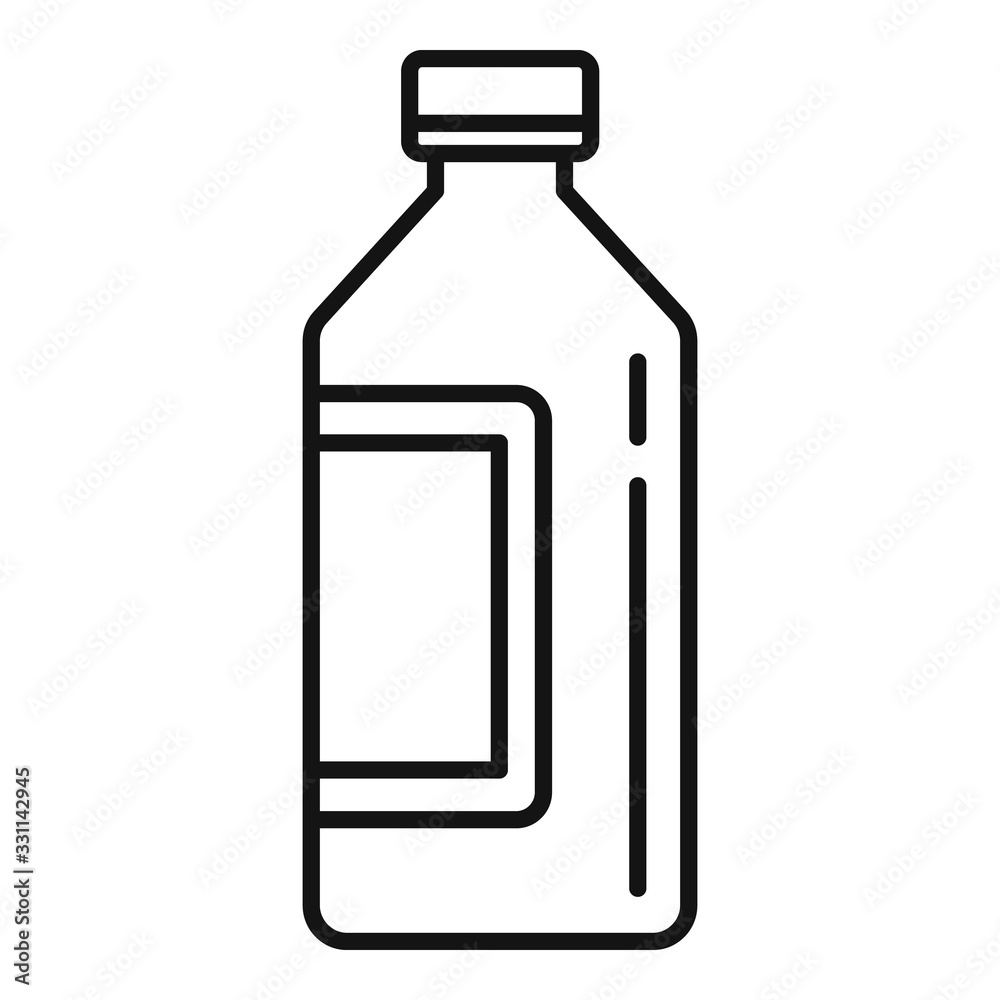 Syrup bottle icon. Outline syrup bottle vector icon for web design isolated on white background Syrup bottle icon. Outline syrup bottle vector icon for web design isolated on white background