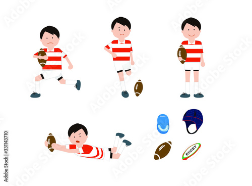 rugby football, sports, set, man