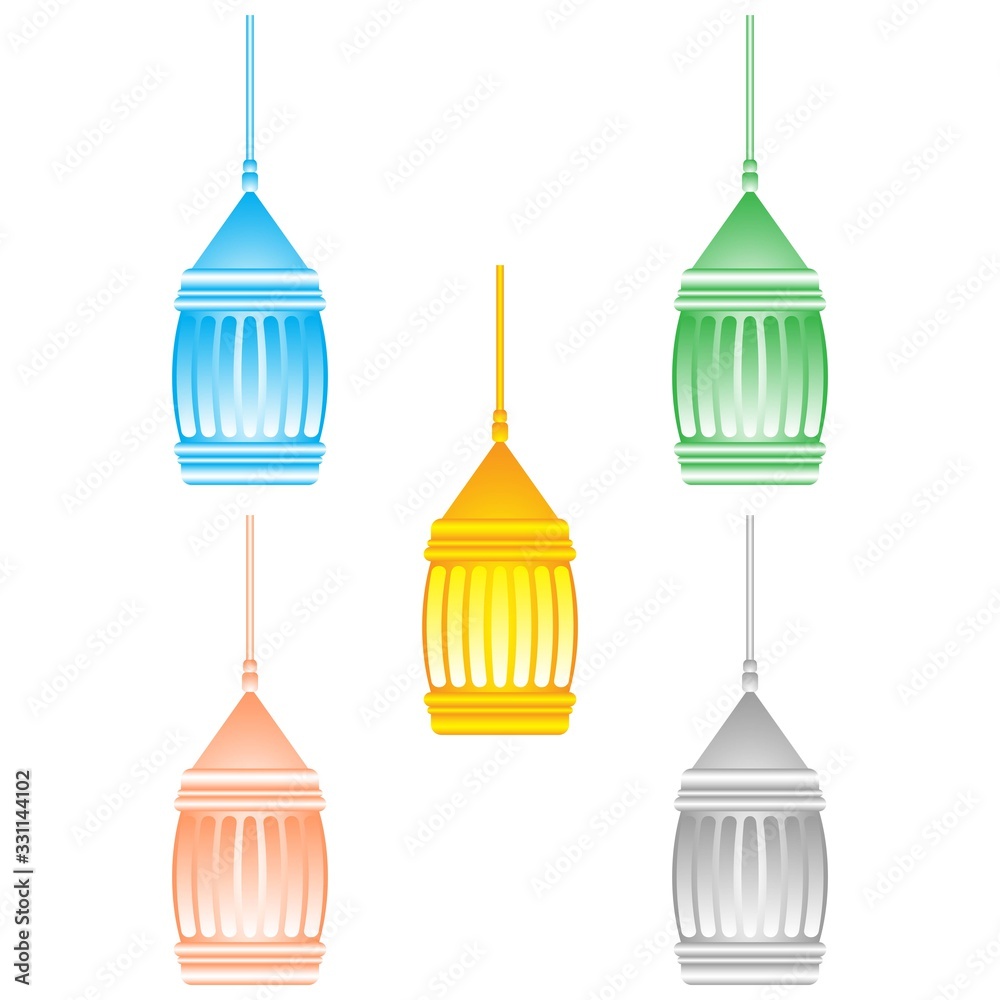 Ramadan Lantern Design in Set for Creative Concept of Islamic Celebration. Ramadan Lantern Design in Set for Creative Concept of Islamic Celebration.