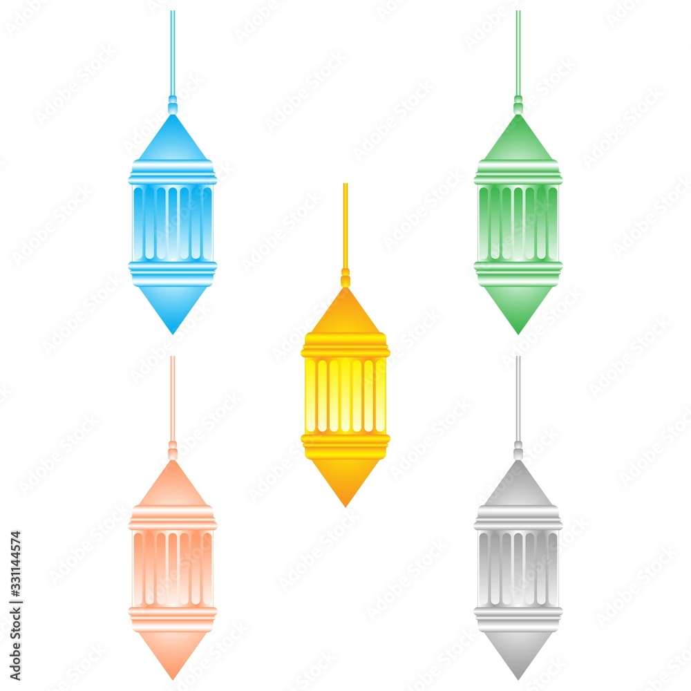 Ramadan Lantern Design in Set for Creative Concept of Islamic Celebration. Ramadan Lantern Design in Set for Creative Concept of Islamic Celebration.