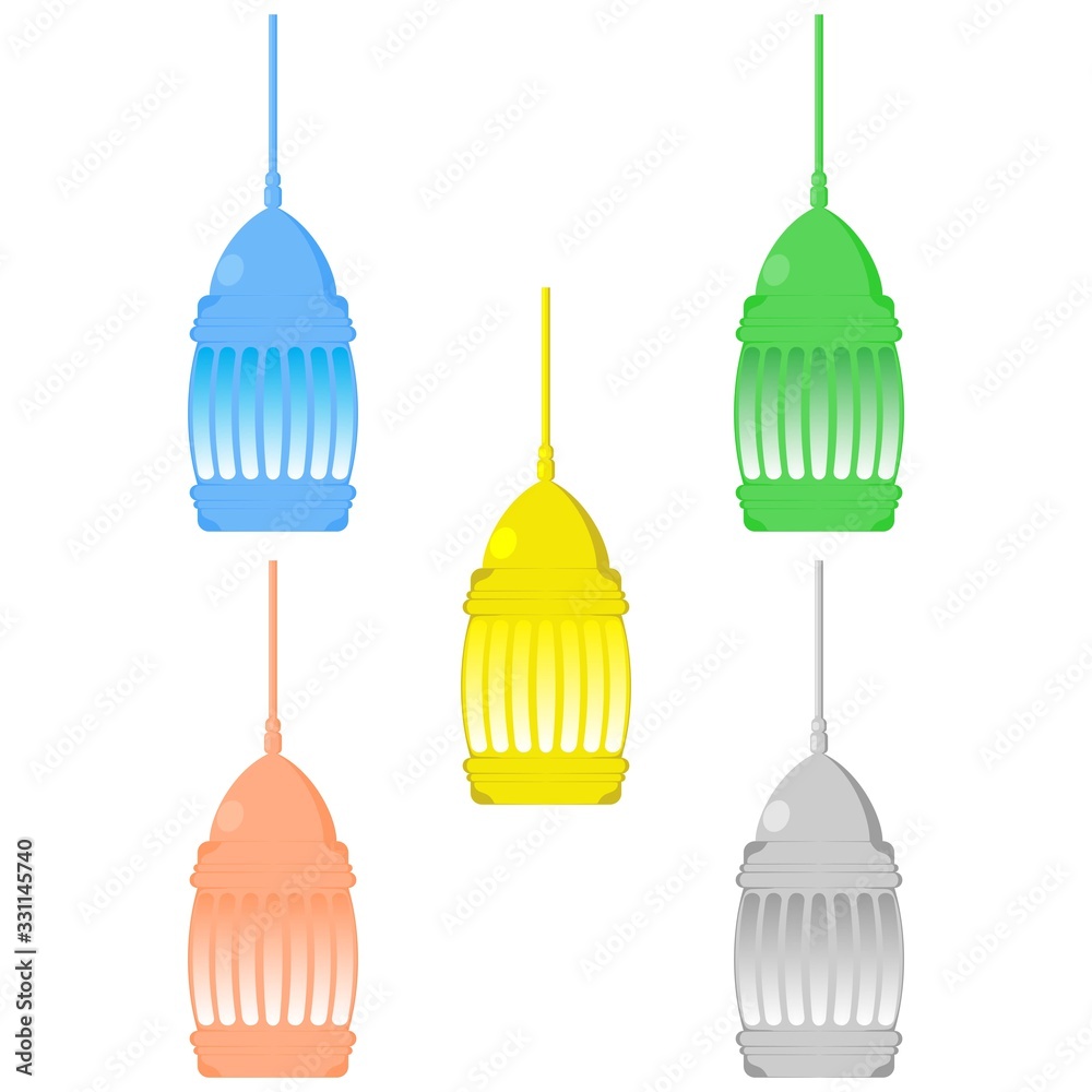 Ramadan Lantern Design in Set for Creative Concept of Islamic Celebration. Ramadan Lantern Design in Set for Creative Concept of Islamic Celebration.