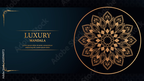 Creative luxury decorative mandala background