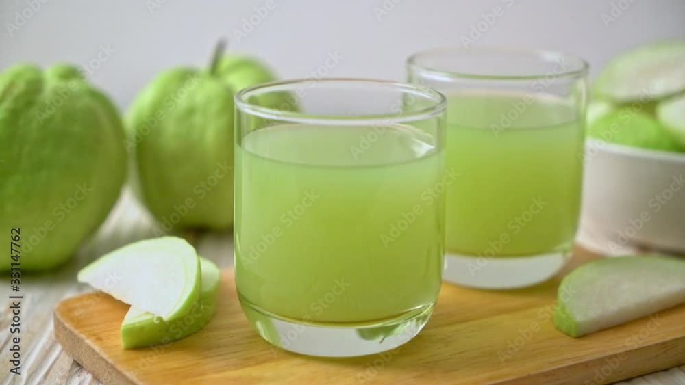 fresh guava juice glass with fresh guava fruit fresh guava juice glass with fresh guava fruit