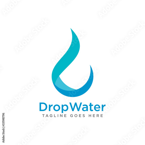 Fototapeta Naklejka Na Ścianę i Meble -  Drop Water Logo Icon Design Vector