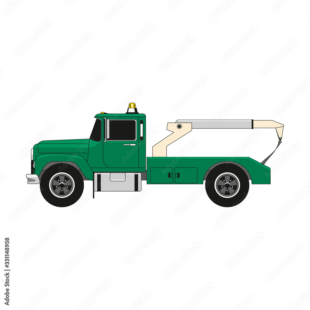 Truck vector illustration isolated on a white in EPS10