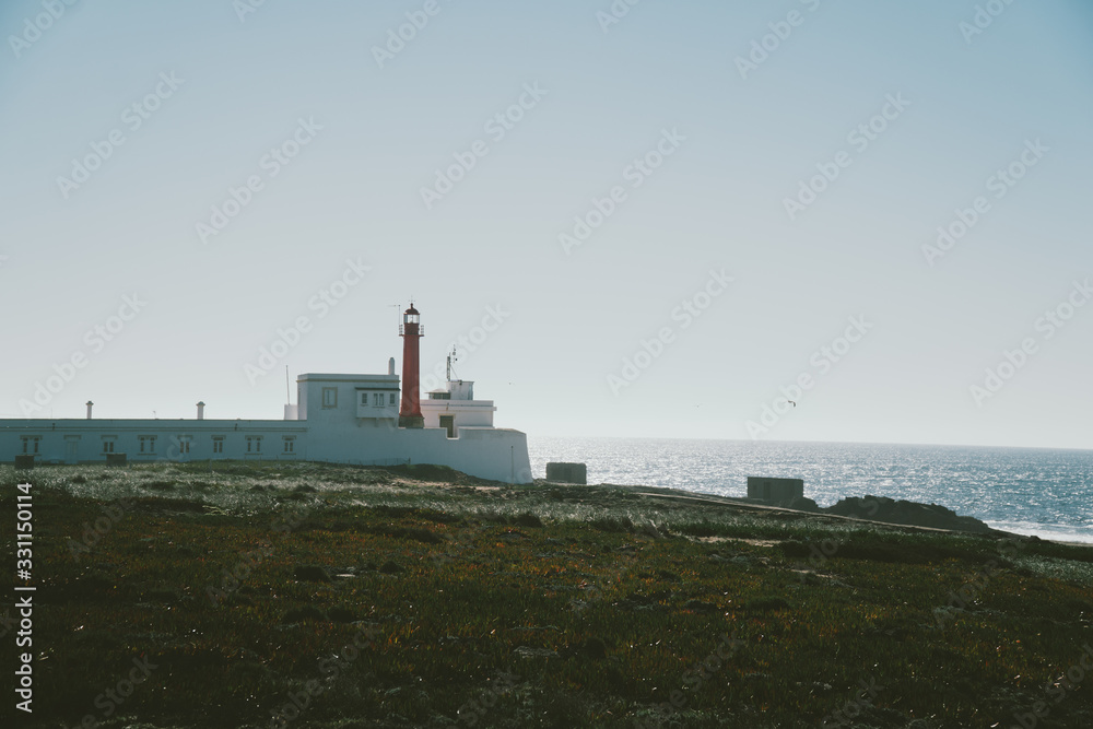 Cabo Raso Lighthouse, Portugal. Perfect summer vacation. 