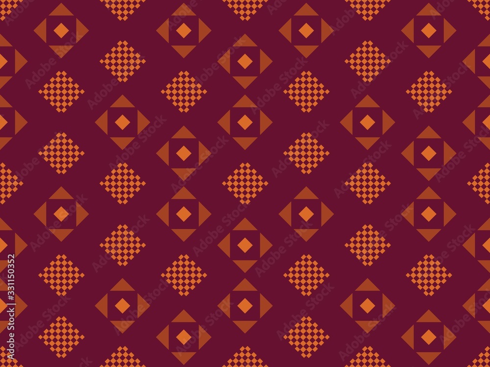 Bright colors of seamless pattern with rhombus and mosaic. Bright colors of seamless pattern with rhombus and mosaic.