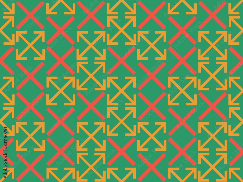 Seamless bright spring pattern with  square and   square.