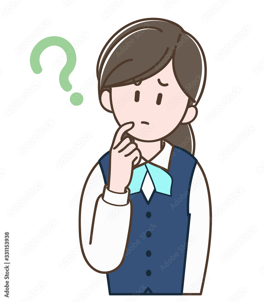 Illustration of the woman in a uniform Illustration of the woman in a uniform
