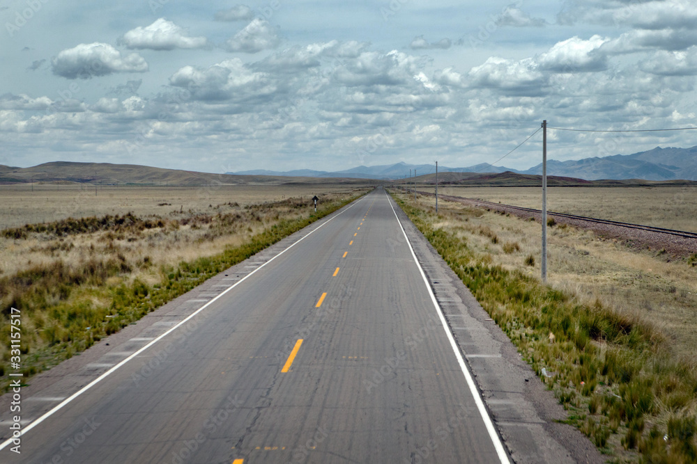 Highway Peru. Travelling. Road