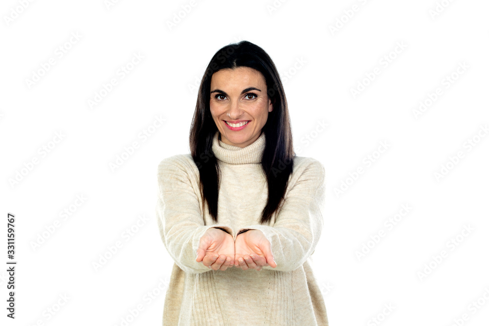 Attractive brunette woman Attractive brunette woman