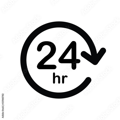 twenty four hour service sign