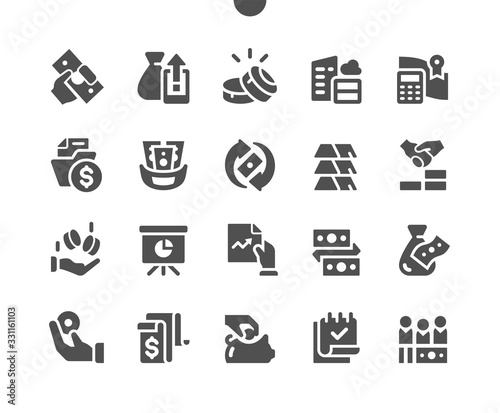 Finance UI Pixel Perfect Well-crafted Vector Solid Icons 48x48 Ready for 24x24 Grid for Web Graphics and Apps. Simple Minimal Pictogram