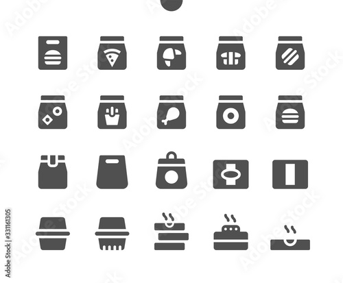 Takeaway (Take out) v1 UI Pixel Perfect Well-crafted Vector Solid Icons 48x48 Ready for 24x24 Grid for Web Graphics and Apps. Simple Minimal Pictogram