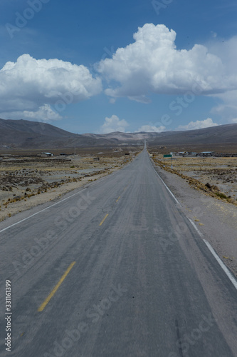 Highlands Peru Andes. Highway 109. Desert