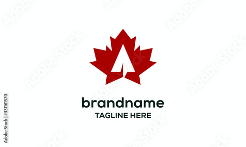 Maple And Plane Vector Logo Design Inspirations