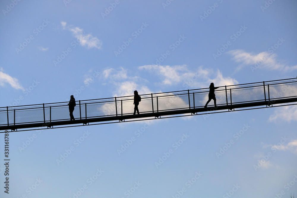 Obraz premium walking in the sky.