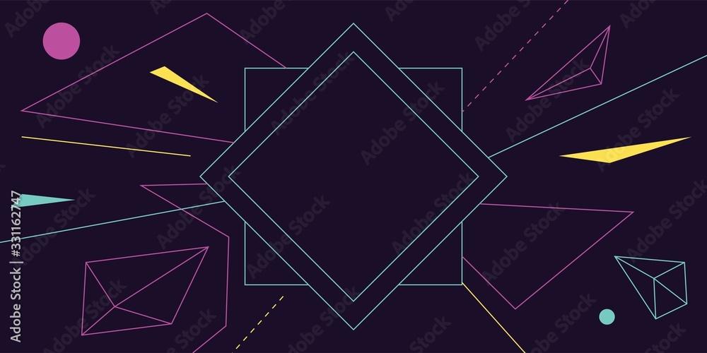 Abstract modern geometric background vector Abstract modern geometric background vector