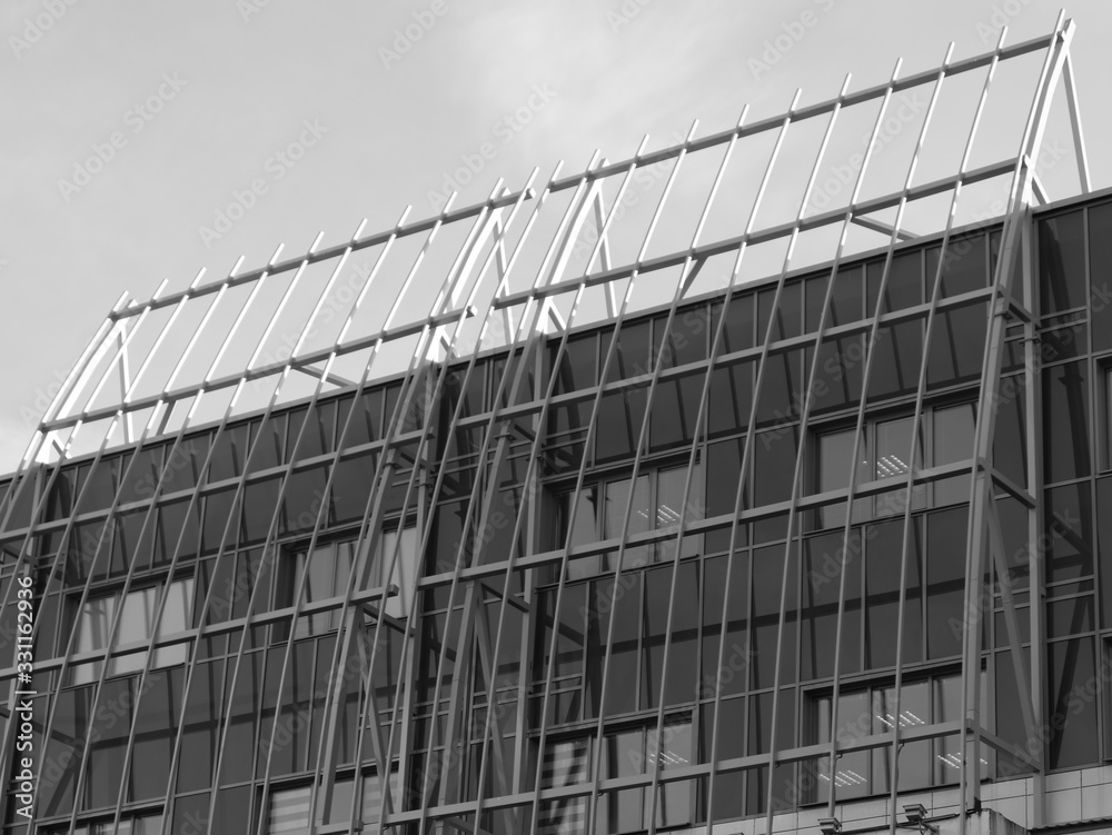 facade of modern building facade of modern building